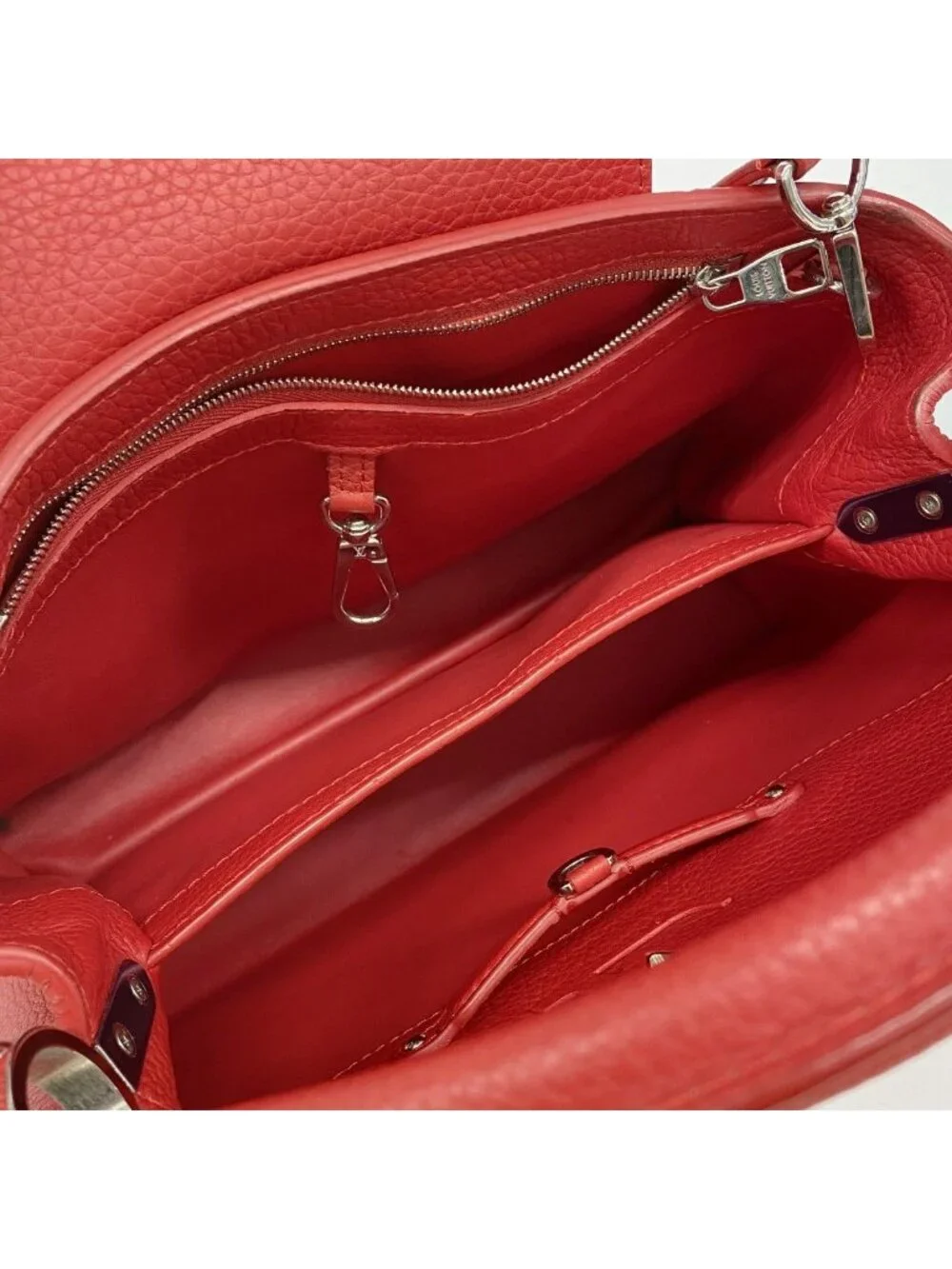Louis Vuitton Handbag Taurillon Capucines PM Ruby 2-Way